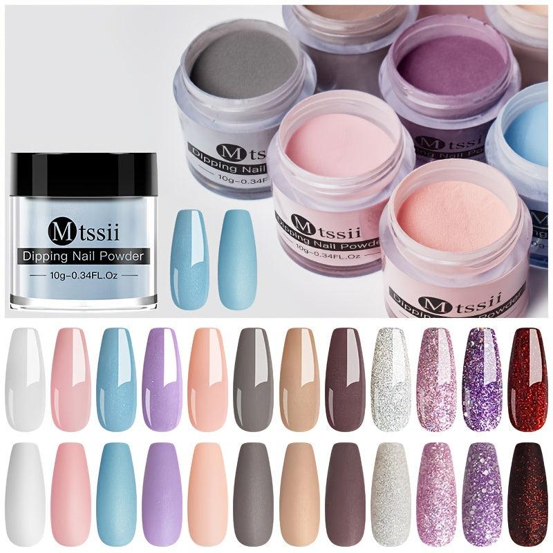 10g Dip Nail Powder DIY Nude Red Purple Series Manicure Accessories