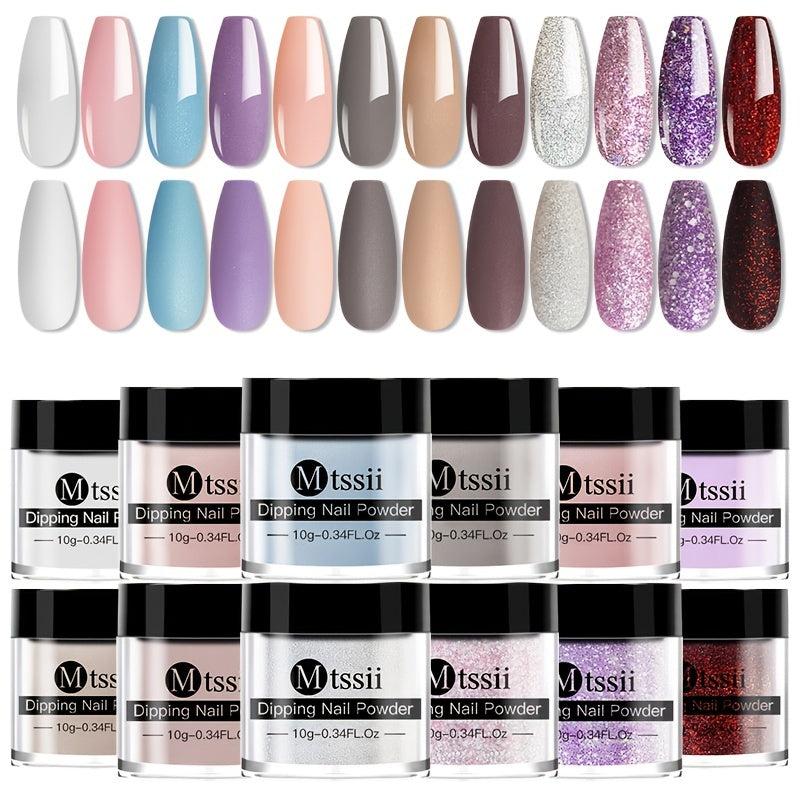 Dip Powder Nail Kit for Quick Drying Manicure - DIY Salon and Beginners