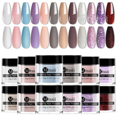 Dip Powder Nail Kit for Quick Drying Manicure - DIY Salon and Beginners
