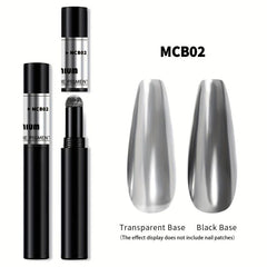 Dual Use Nail Powder Air Cushion Pen, Holographic Magic Powder Pen