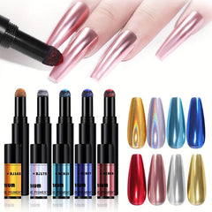 Dual Use Nail Powder Air Cushion Pen, Holographic Magic Powder Pen