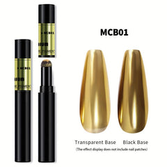 Dual Use Nail Powder Air Cushion Pen, Holographic Magic Powder Pen