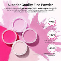 Dip Powder Nail Kit Starter 4 Colors Hot Pink Summer Nude Pink