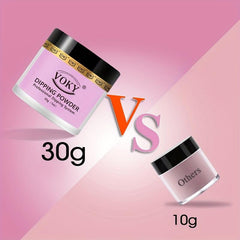Nude Pink Dipping Powder Set French Nail Art Manicure DIY Kit