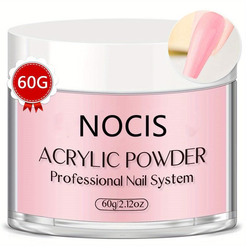 Pink Acrylic Powder 60g Nail Kit System Extension Strengthen 3D Carving Supplies