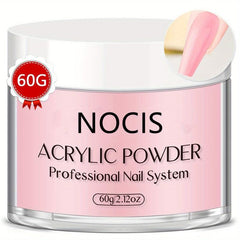 Pink Acrylic Powder 60g Nail Kit System Extension Strengthen 3D Carving Supplies