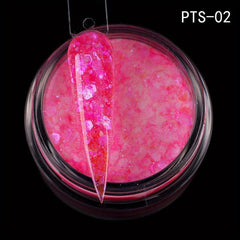 10g Fluorescent Nail Powder Mixed Crystal Dipping Powder with Sequins
