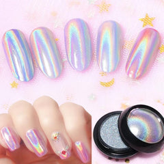 Y2K Magic Mirror Nail Art Powder for Stunning Designs