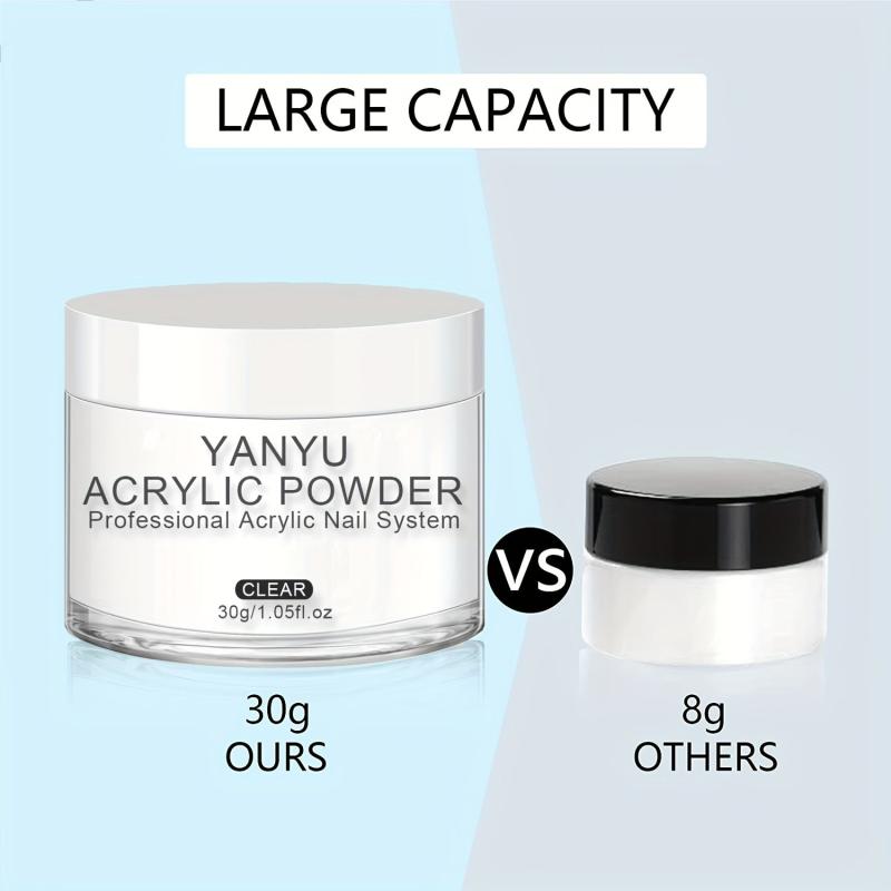 Clear Acrylic Powder 30g Nail Extension System