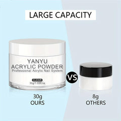 Clear Acrylic Powder 30g Nail Extension System