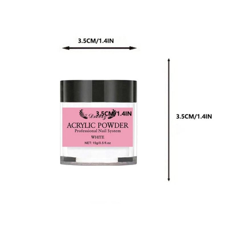 15G Acrylic Powder Clear Pink Nude French Manicure Nail Extension