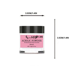 15G Acrylic Powder Clear Pink Nude French Manicure Nail Extension