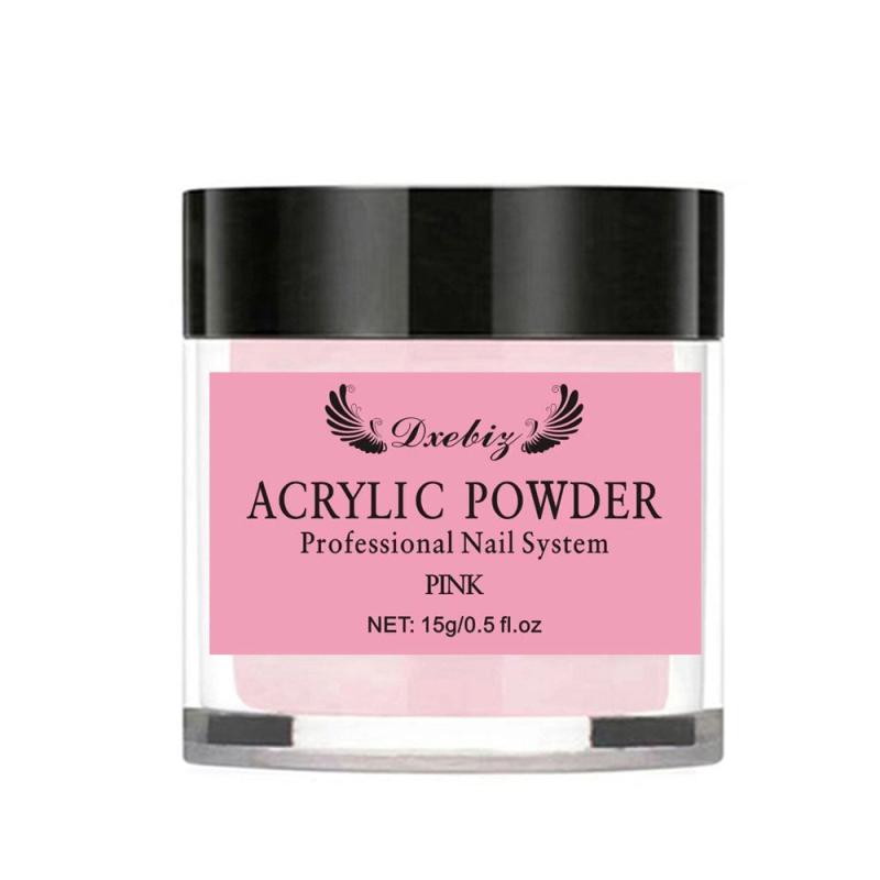 15G Acrylic Powder Clear Pink Nude French Manicure Nail Extension