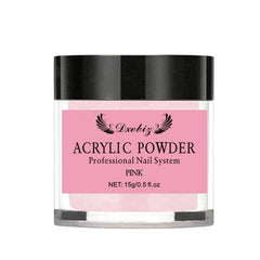 15G Acrylic Powder Clear Pink Nude French Manicure Nail Extension