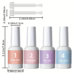 16pcs Aokitec Dip Powder Nail Kit Glitter Liquid Nails Art for Halloween DIY