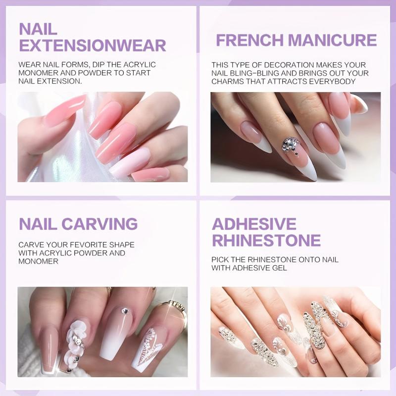 Professional Acrylic Nail Kit Powder Liquid Monomer & Tools for Extensions