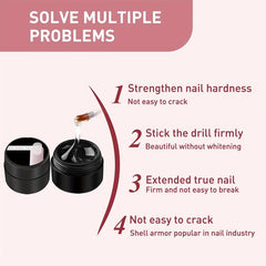 Clear Fiber Nail Extension Gel Strengthen Hard Gel Anti-crack Manicure