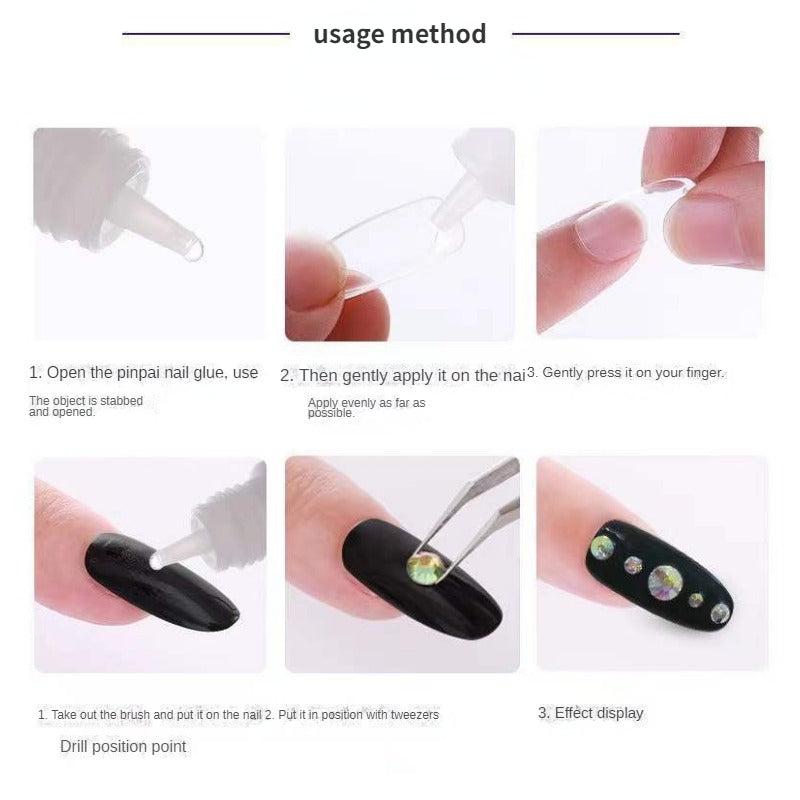 Strong Nail Glue For Acrylic Nails Press On Nails  Home Salon Use