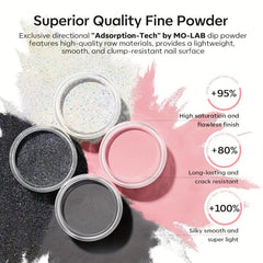 Dip Powder Nail Kit 4 Colors Gray Pink Glitter Dip Nail Powder Starter Set