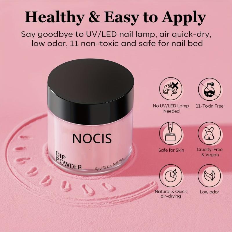 Nail Dip Powder Starter Kit Pink Red Glitter