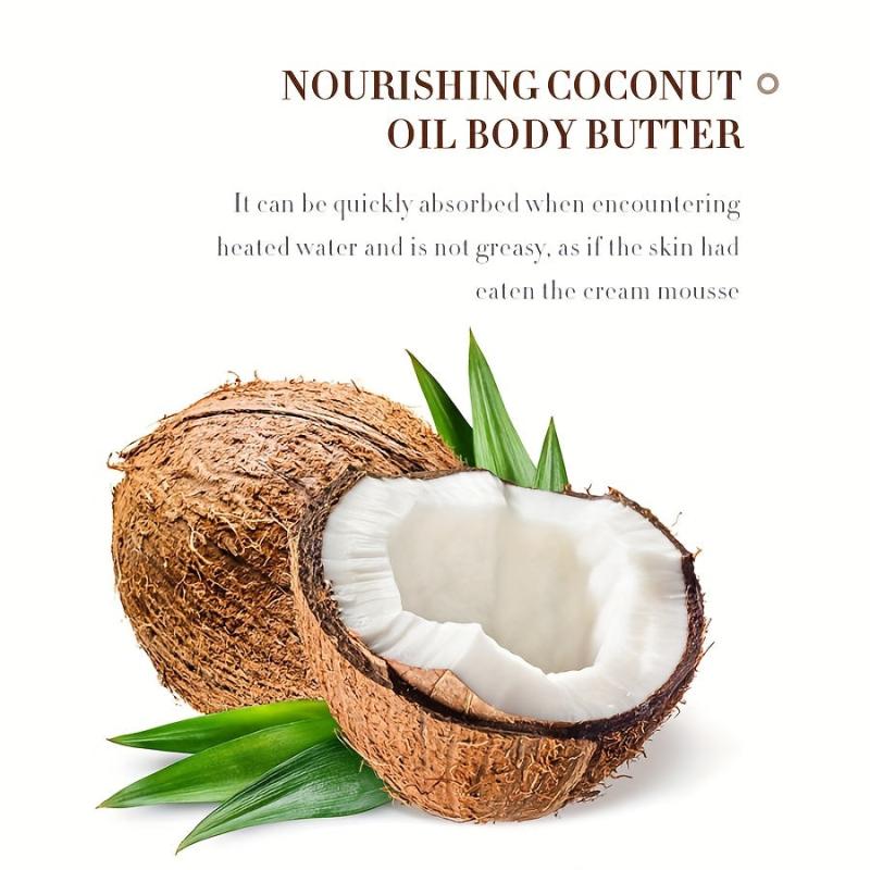2pcs 200g Coconut Body Butter Hydrating Nourishing Lotion Cream