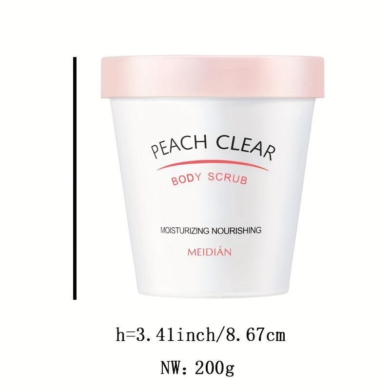 Peach Ice Cream Body Scrub Exfoliates Moisturizes Repairs