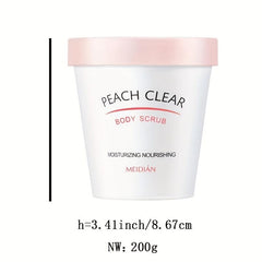 Peach Ice Cream Body Scrub Exfoliates Moisturizes Repairs