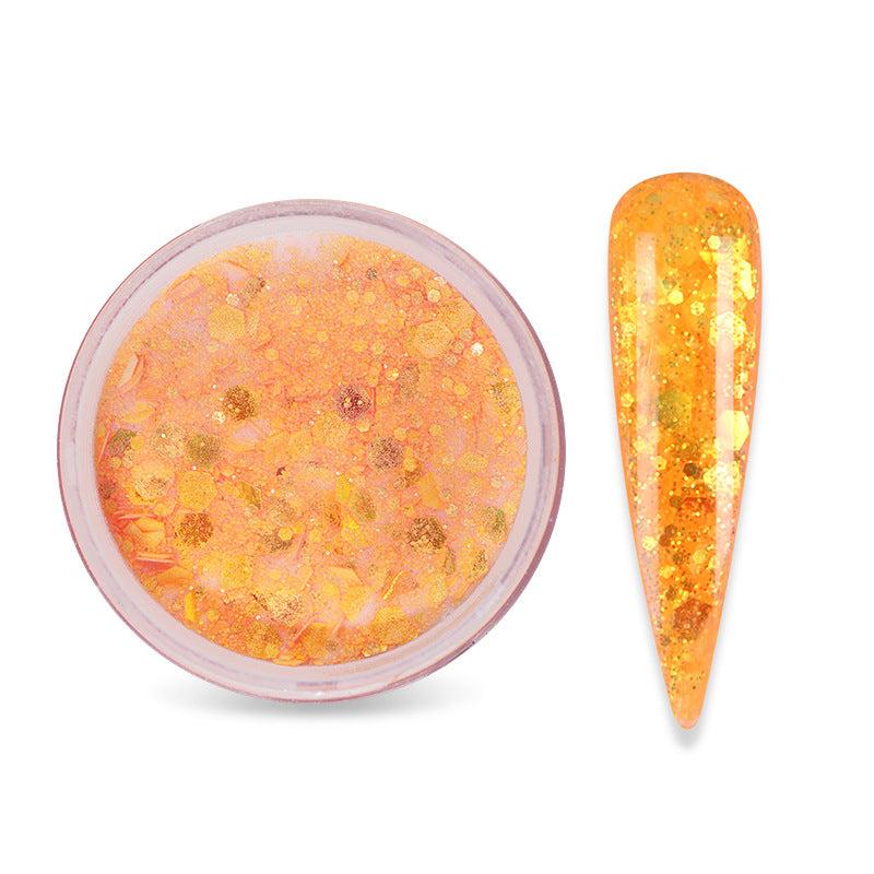 15g Glitter Acrylic Powder with Sequins for Nail Art - Sparkling Decoration