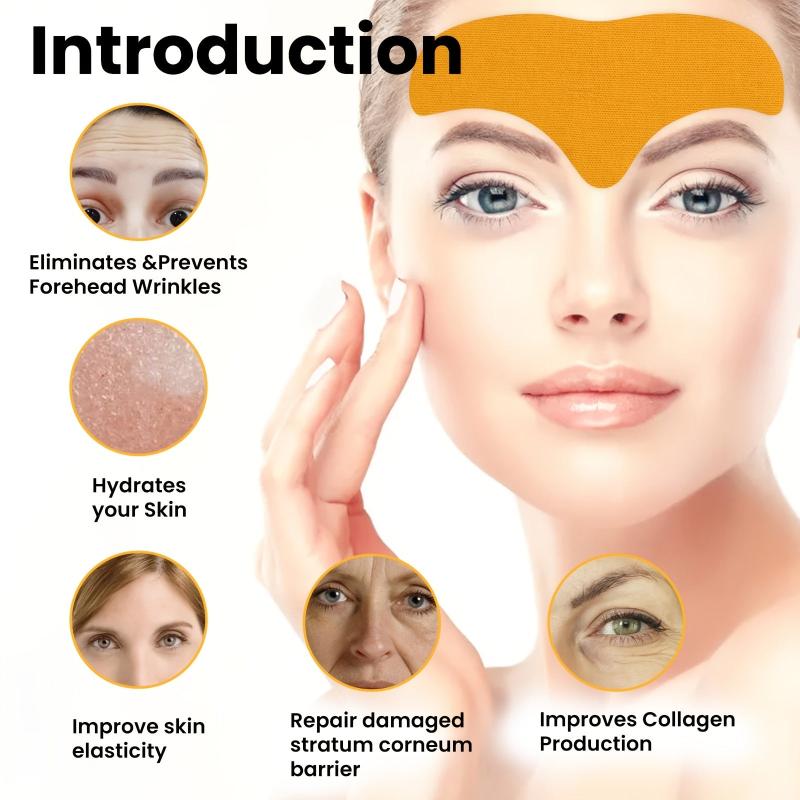 10pcs Forehead Wrinkle Patches Firming Skin Care Hydrolyzed Collagen