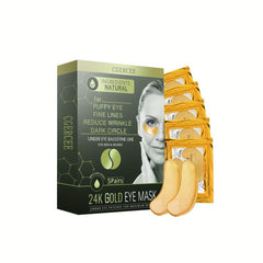 24k Golden Eye Mask Hydrating Moisturizing - Dark Circles Firming Eye Skin Mask