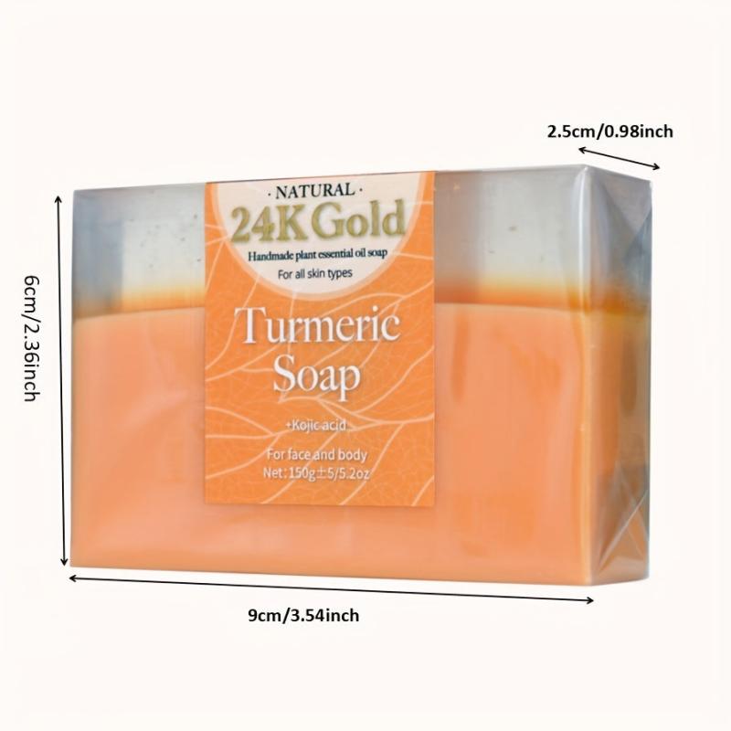 24K Golden Foil Carrot Vitamin A Soap Essential Soap 150g