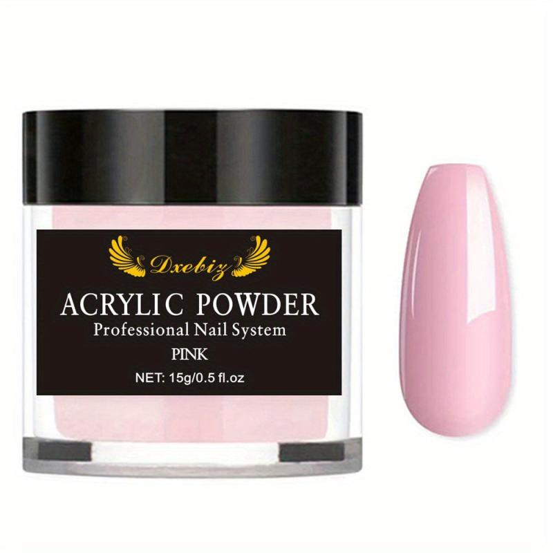 15g Acrylic Nail Powder System Clear Pink Nude Professional Nail Art