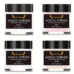 15g Acrylic Nail Powder System Clear Pink Nude Professional Nail Art