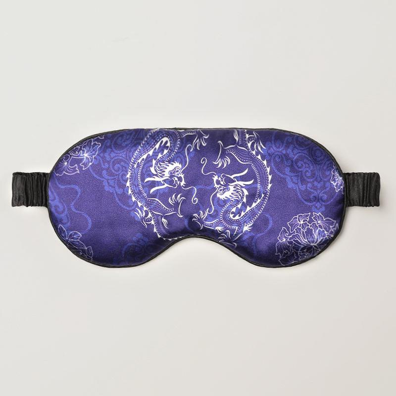 Silk Sleep Eye Mask Blindfold Adjustable Strap Soft Eye Cover