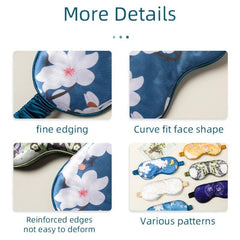 Silk Sleep Eye Mask Blindfold Adjustable Strap Soft Eye Cover