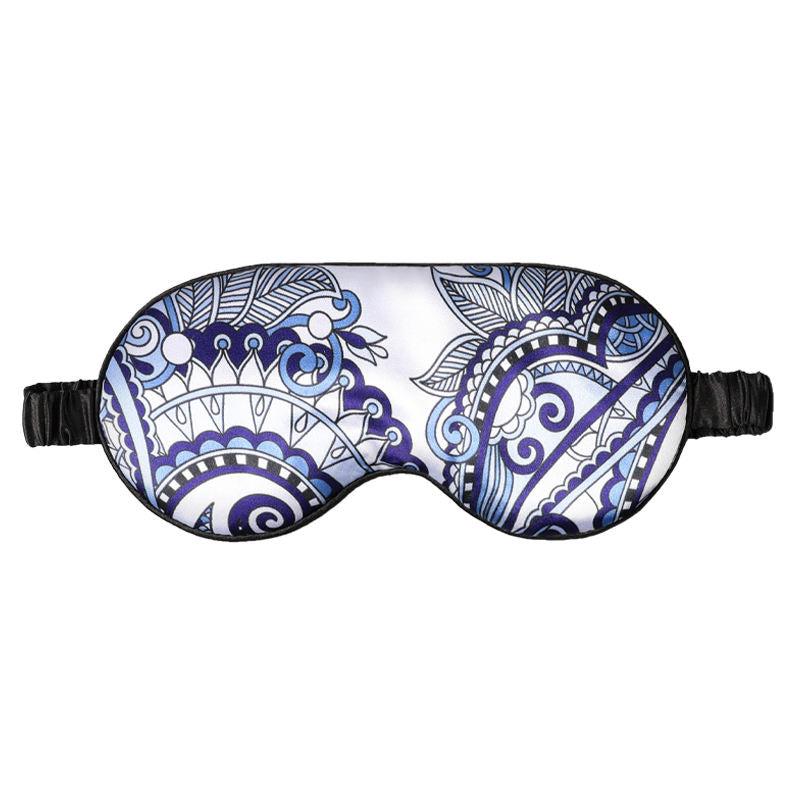 Silk Sleep Eye Mask Blindfold Adjustable Strap Soft Eye Cover