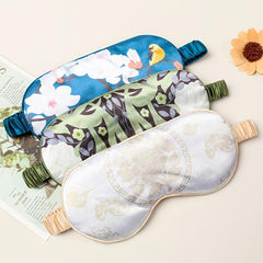 Silk Sleep Eye Mask Blindfold Adjustable Strap Soft Eye Cover