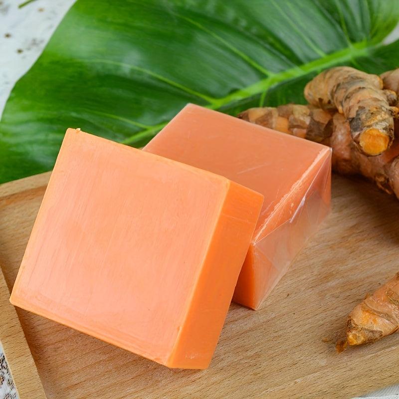 4pcs Turmeric Soap Removes Dirt Moisturizes Skin