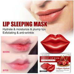 20 PCS 60g Moisturizing Lip Mask Crystal Lip Care Pads Mask