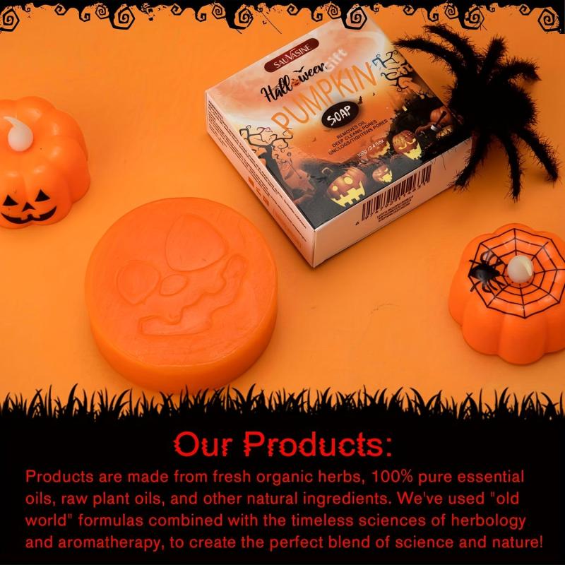 100g Halloween Pumpkin Soap Skull Shaped