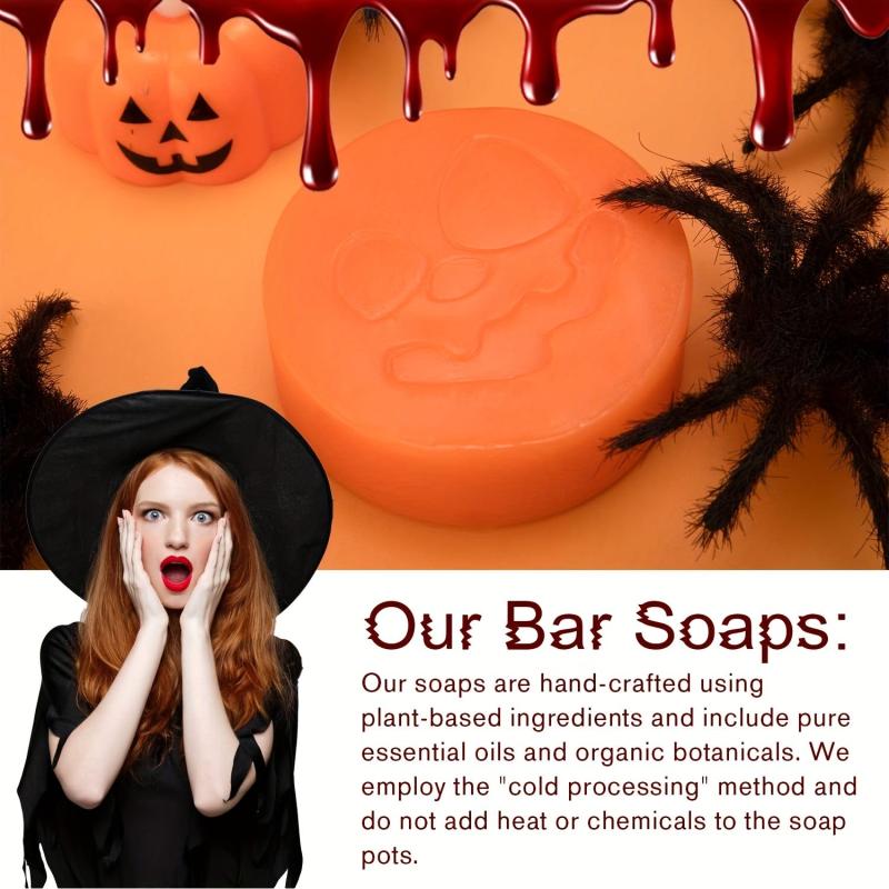 100g Halloween Pumpkin Soap Skull Shaped