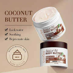 2pcs 200g Coconut Butter Body Cream Long-lasting Fragrance