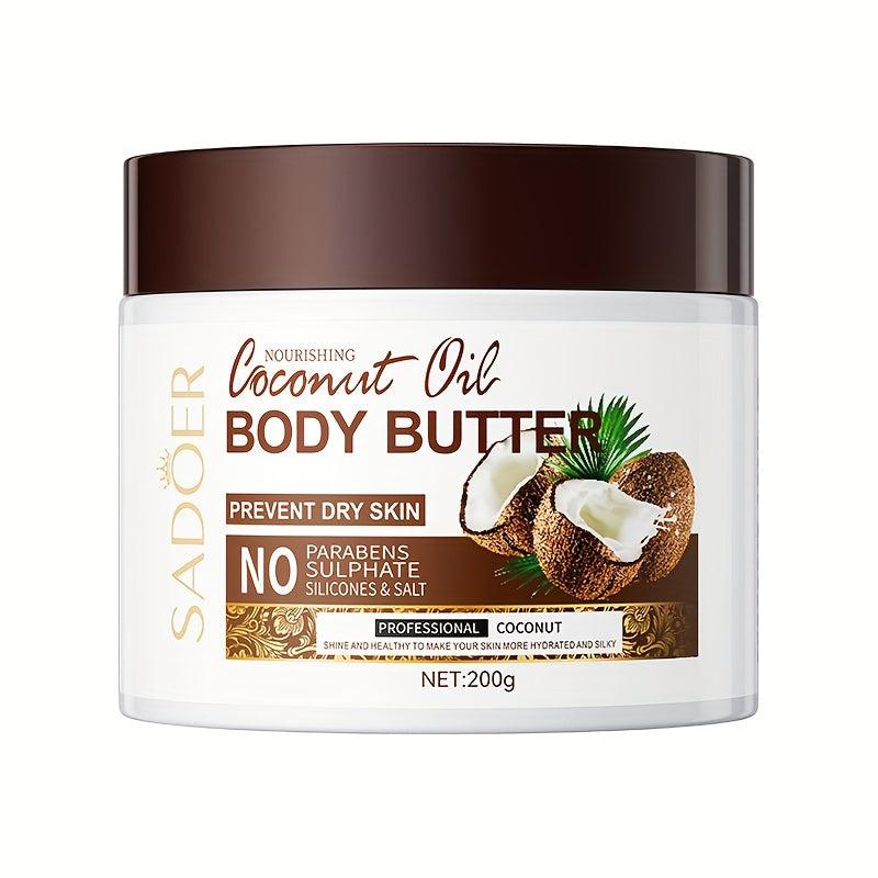 2pcs 200g Coconut Butter Body Cream Long-lasting Fragrance
