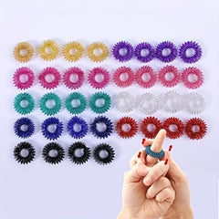 Spiky Sensory Rings Stress Relief Fidget 5pcs 10pcs
