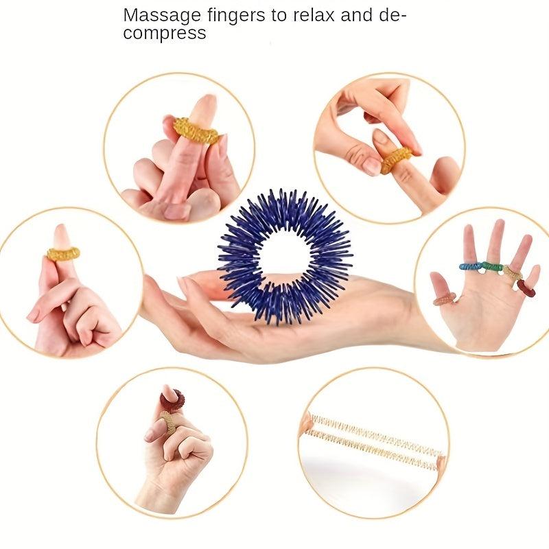 Spiky Sensory Rings Stress Relief Fidget 5pcs 10pcs