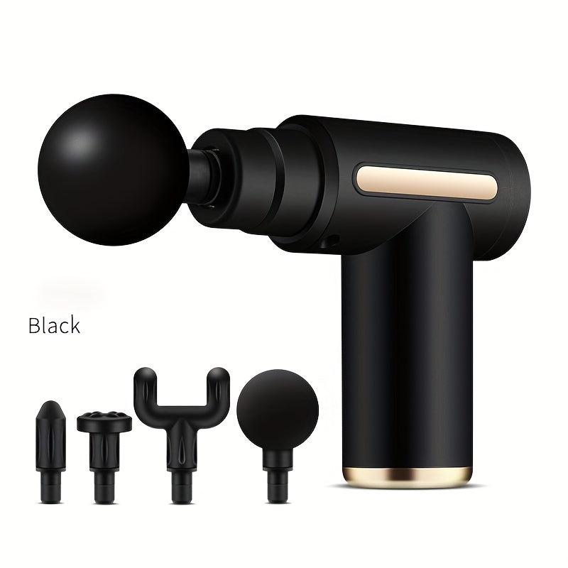 Mini Massage Gun Instant Muscle Relief 10 16 cm 10 Interchangeable Heads