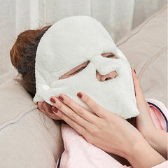 Coral Fleece Hot Compress Towel Reusable Spa Facial Towels Mask