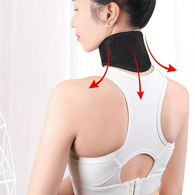 Self-Heating Neck Massager Magnetic Heat Pad Collar Wrap