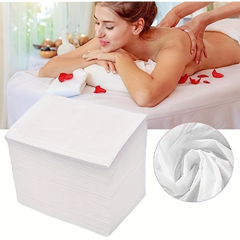 20pcs Disposable Massage Bed Cover Waterproof Head And Pillow Cover