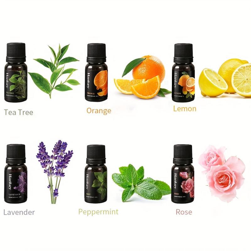 Organic Essential Oils Aromatherapy Kit for Diffuser Humidifiers Massage Candle